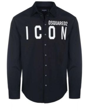 DSquared² Zeitloser Blusen & Hemden Stil - Blau
