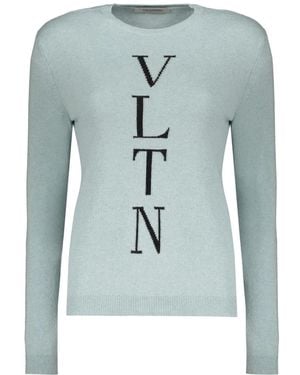Valentino Garavani Round-Neck Knitwear - Blue