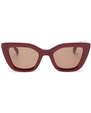 A.P.C. Accessoires ,Rood ,Les Papillons Zonnebril - Bruin