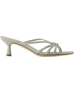 Aeyde Heeled Mules - Metallizzato