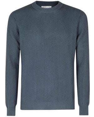 Roberto Collina Girocollo Ml - Blau