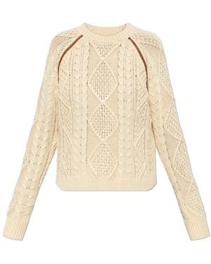 DIESEL Truien & Vesten ,Round-Neck Truien - Naturel