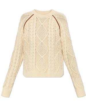 DIESEL Truien & Vesten ,Round-Neck Truien - Naturel
