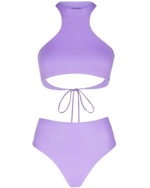 The Attico Bikini con scollo americano - Viola