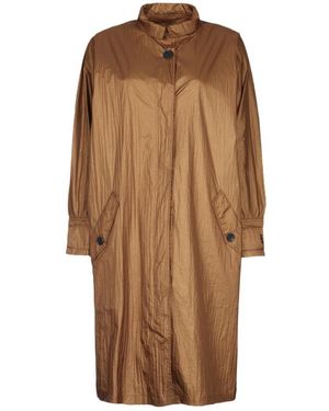 Add Single-Breasted Coats - Marron
