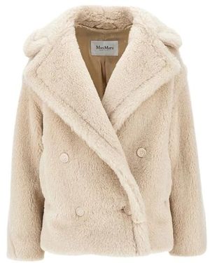 Max Mara Alcuno Kort Dubbelzijdig Jasje - Naturel