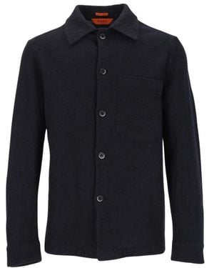 Barena Woll-Overshirt - Blau