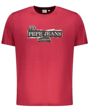 Pepe Jeans Camiseta De Manga Corta Original Basic Hombres (Marino) | P