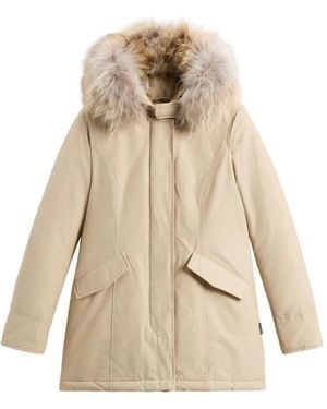 Woolrich Faux Fur & Shearling Jackets - Natural