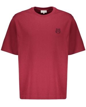 Maison Kitsuné T-Shirts - Rosso
