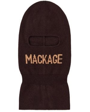 Mackage Logo balaclava skimaske - Braun