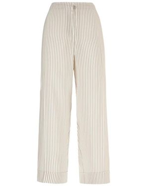 The Row Luxuriöse Weite Seidenhose - Weiß