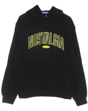 USUAL Schwarzer College Hoodie Langarm Sweatshirt