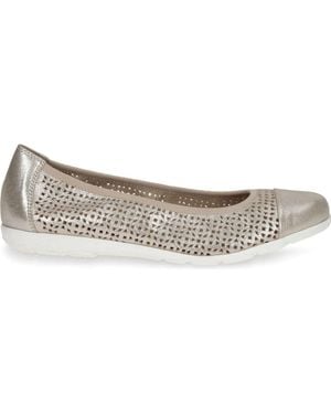 Caprice Ballerina Shoes - Metallic
