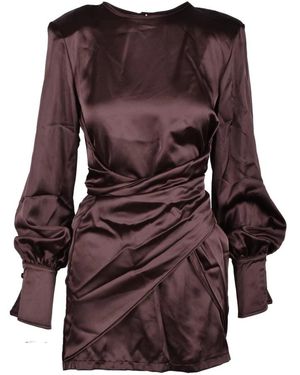 Giulia N Couture Short Dresses - Brown