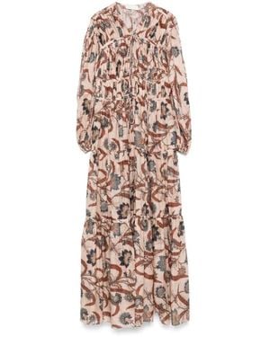 Zimmermann Maxikleid Mit Selbst-Rouleau-Bändern - Mehrfarbig
