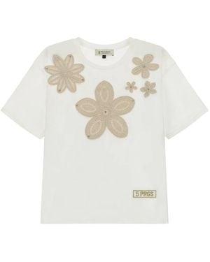 5 PROGRESS T-Shirts - Blanco