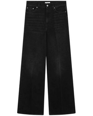TOTEME Wide-Leg Denim Hosen - Schwarz