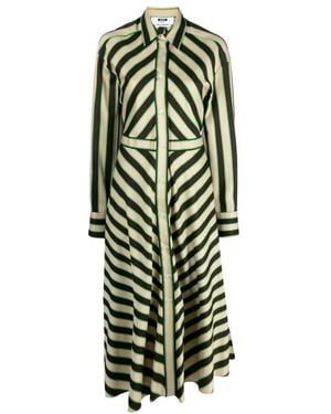 MSGM Midi Dresses - Green