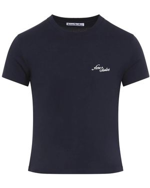 Acne Studios Tops ,Blauw ,T-Shirts