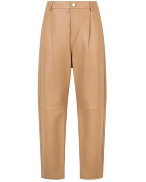 RED Valentino Leather Trousers - Neutro