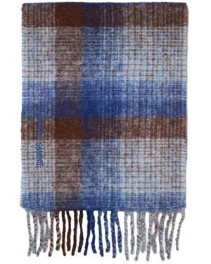 Samsøe & Samsøe Accessoires ,Veelkleurig ,Wol Alex Sjaal 14856 - Blauw