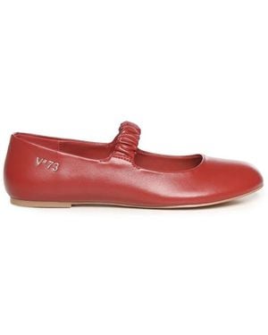 V73 Ballerina Shoes - Red