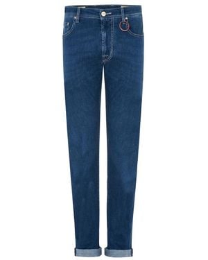 Tramarossa Blauwe Gewassen Denim Jeans