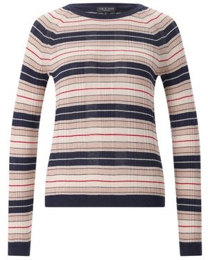 Rag & Bone Fein Gerippter Pullover - Blau