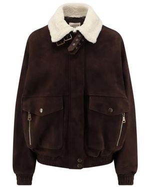 Semicouture Faux Fur & Shearling Jackets - Negro