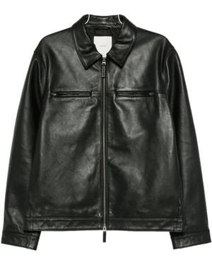 Calvin Klein Leather Jackets - Black