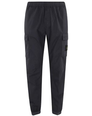 Stone Island Straight Trousers - Blue