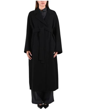 Max Mara Jassen ,Zwart ,Wol Penelope Mantel