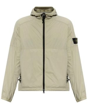 Stone Island Jas Met Logopatch - Groen