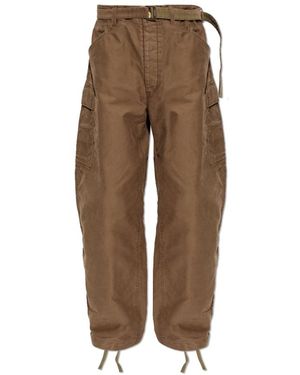 Sacai Wide Trousers - Marrón