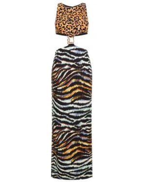 Just Cavalli Maxi Dresses - Metallic