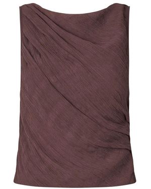 Samsøe & Samsøe Twist Drapiertes Ärmelloses Top - Lila