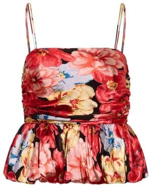 Gestuz Peplum Top - Rood