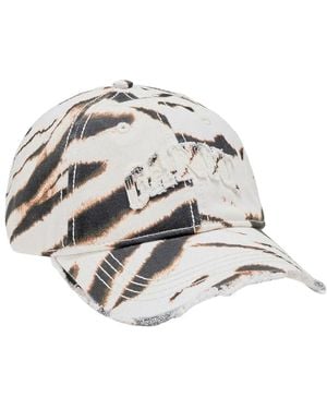 Ganni Washed Cotton Cap - Wit