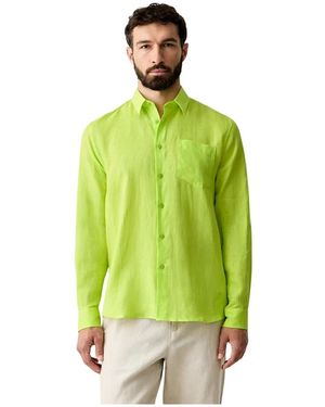 Vilebrequin Linnen Shirt - Groen