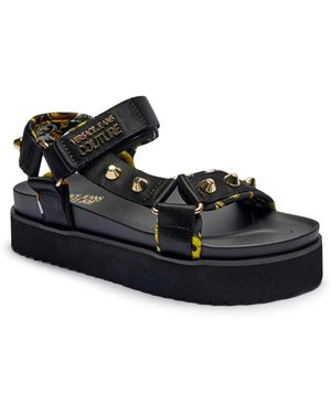 Versace Jeans Couture Flat Sandals - Nero