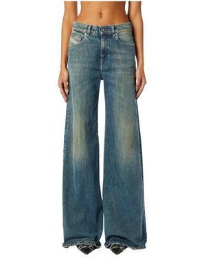 DIESEL Wide Jeans - Azul