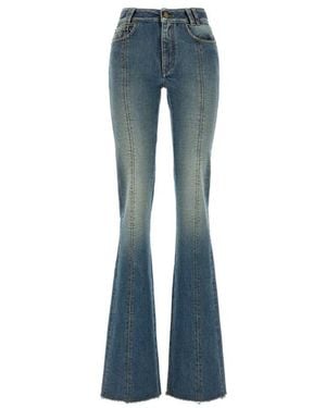 Alessandra Rich Flare Jeans - Blue