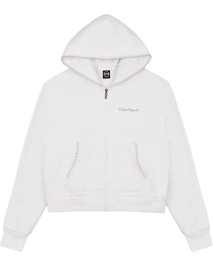 Colmar Fitness ,Wit ,Katoen Hooded Zip Sweatshirt