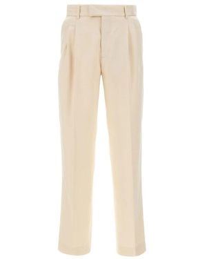 Drole de Monsieur Straight Trousers - Natural