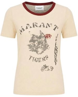 Isabel Marant Tops ,Linnen Kiliann T-Shirt - Naturel