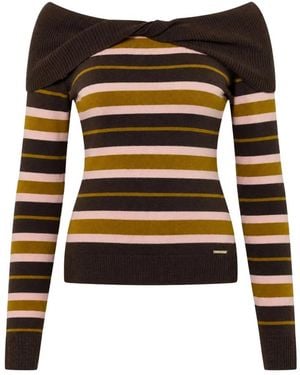 Twinset Round-Neck Knitwear - Marrone