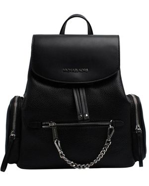 Michael Kors Rucksack Aus Genarbtem Leder - Schwarz