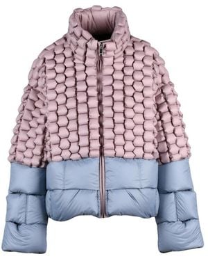 RAXXY Jassen ,Roze ,Leer Piumino Intrecciato - Blauw