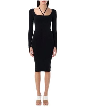 ANDREA ADAMO Midi Dresses - Black